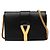 Borsa a tracolla con catena Y-Line Saint Laurent Nero