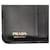 Prada Triangle Logo Bifold-Geldbörse Schwarz  - Ansicht 7