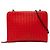 Borsa a tracolla e a spalla in pelle rossa Intrecciato Bottega Veneta Rosso