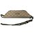 Sac bandoulière Gucci GG Supreme Beige et Vert Marron clair - vue 2