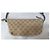 Sac bandoulière Gucci GG Supreme Beige et Vert Marron clair - vue 8