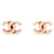 Orecchini a clip Chanel Coco Mark Marrone Bianco  - vista 1