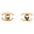 Orecchini a clip Chanel Coco Mark Marrone Bianco  - vista 2