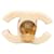 Orecchini a clip Chanel Coco Mark Marrone Bianco  - vista 3
