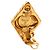 Orecchini a clip Chanel placcati oro e strass D'oro - vista 3
