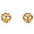 Orecchini a clip tondi Chanel Coco Mark in Oro D'oro - vista 2