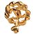 Orecchini a clip tondi Chanel Coco Mark in Oro D'oro - vista 3