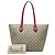 Borsa Tote Gucci GG Supreme Rosa Rosso Beige - vista 11