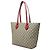 Borsa Tote Gucci GG Supreme Rosa Rosso Beige - vista 2
