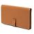 Hermès Portafoglio lungo bi-fold Hermes Bearn Soufflé Marrone Argento Cognac - vista 2