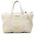 Borsa piccola Balenciaga Barbes in shearling bianco