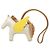 Hermès Accessorio per borsa Charm Hermes Rodeo PM Pegasus Marrone Beige Giallo