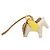 Hermès Accessorio per borsa Charm Hermes Rodeo PM Pegasus Marrone Beige Giallo - vista 2
