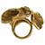 Tom Ford Anello Cocktail Floreale Oro Misura 55 Gold hardware - vista 7