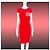 Chanel Paris Shanghai Eastern Grace Kleid Rot - Ansicht 3