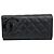 Cartera larga de cordero Cambon Chanel Negro
