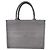 Christian Dior Book Tote Small in Tela Ricamata Cannage Grigio