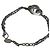 Autre Marque Bracciale a catena Lotus in argento e ceramica bianca Bianco