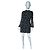 Ted Baker Mini Abito a Pois Bianco e Nero