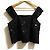 Autre Marque Top de tul bordado con diagrama Negro