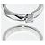 Boucheron Facette Pt950 Diamond Ring Größe 8 Silber - Ansicht 5