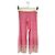 Autre Marque Pantalón rosa y blanco