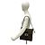 Fendi Vintage Zucca FF Pattern Canvas Leather Schultertasche Braun Schwarz - Ansicht 2
