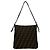 Fendi Vintage Zucca FF Pattern Canvas Leather Schultertasche Braun Schwarz - Ansicht 3