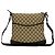 Borsa a tracolla Gucci GG Canvas e pelle Marrone Beige