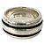 Tiffany & Co Tiffany Vintage Grooved Double Line Band Ring Silber