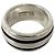 Tiffany & Co Tiffany Vintage Grooved Double Line Band Ring Silber - Ansicht 3
