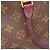 Borsa Louis Vuitton Monogram Pallas BB Marrone Bordò - vista 7