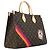 Bolso Tote Louis Vuitton Monogram OnTheGo MM Castaño - vista 2