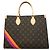 Bolso Tote Louis Vuitton Monogram OnTheGo MM Castaño - vista 8