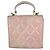 Borsa a tracolla in pelle rosa Chanel - vista 3