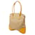 Prada Triangle Logo Plate Tote Bag Beige Gelb - Ansicht 2