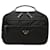 Beauty case con placca logo Triangle Prada Nero  - vista 1