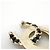 Spilla in pelle Chanel AB0128 Nero Bianco - vista 3