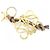 Charm per borsa Loewe in pelle di vitello dorata D'oro - vista 2