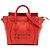 Céline Bolso Celine Orange Nano Leather Luggage Tote Naranja
