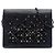 Portafoglio con catena in pelle nera borchiata Bottega Veneta Nero
