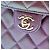 Chanel Purple CC gestepptes irisierendes Lammleder Handyhalter mit Kette Lila - Ansicht 5