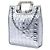 Chanel Silver CC Vinyl Ice Cube Shopper Tote Silber - Ansicht 2
