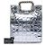 Chanel Silver CC Vinyl Ice Cube Shopper Tote Silber - Ansicht 6