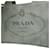 Borsa Prada Gray Small Canvas Canapa Logo Marrone Grigio antracite - vista 11