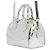 Louis Vuitton Specchio Monogram Argentato Speedy Bandouliere 20 Argento - vista 2