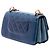 Chanel Blue Small Quilted Calfskin Straight Lined Flap Blu scuro - vista 2