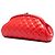 Clutch Chanel Red Quilted Patent Timeless Kiss Lock Rosso - vista 2