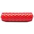 Clutch Chanel Red Quilted Patent Timeless Kiss Lock Rosso - vista 3