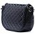 Chanel Black Quilted Patent and Lambskin Twist Crescent Flap Nero - vista 2